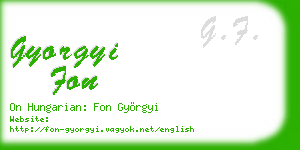gyorgyi fon business card